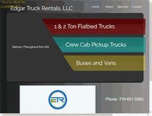 Tablet Screenshot of edgartruck.com